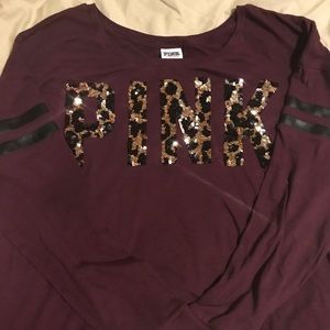 Pink Long Sleeve Bling